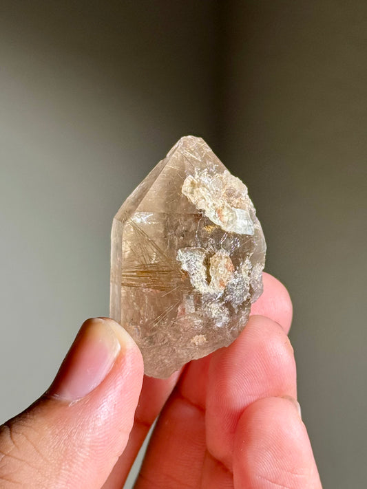 Smoky Quartz with Rutile