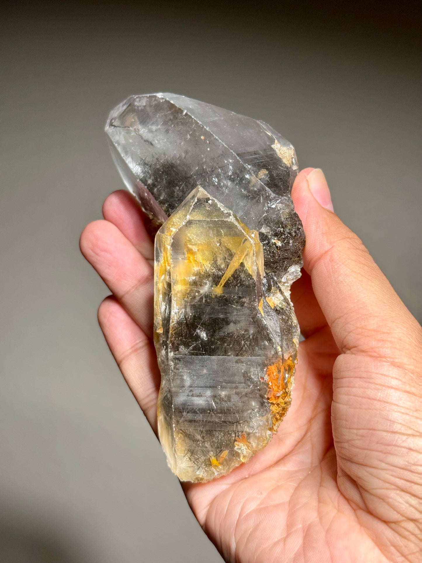 Rutile in Quartz