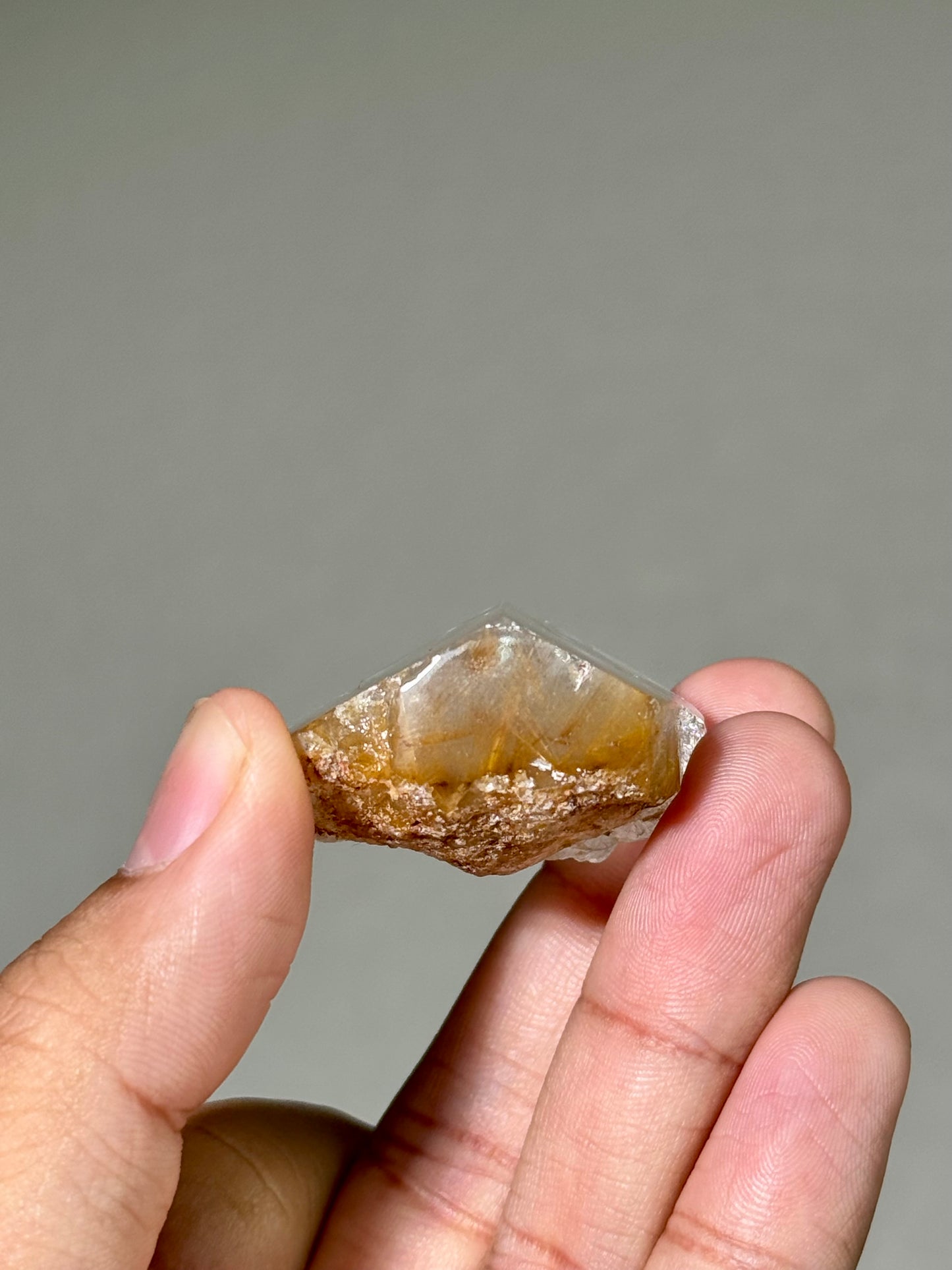 Semi-Polished Himalayan Quartz with Rutile