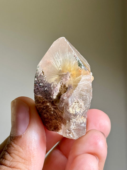 Dandelion Rutile in Quartz