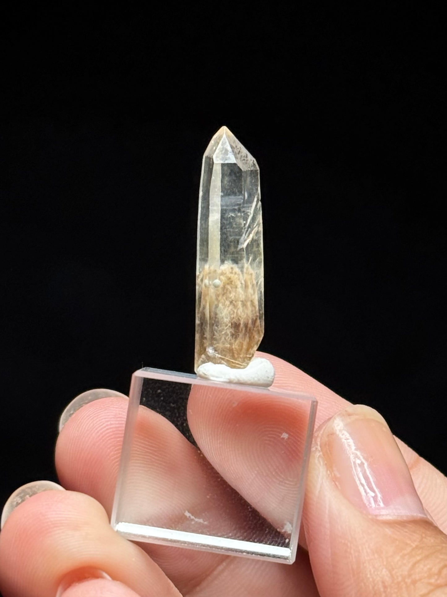 Cookite & Tremolite in Quartz