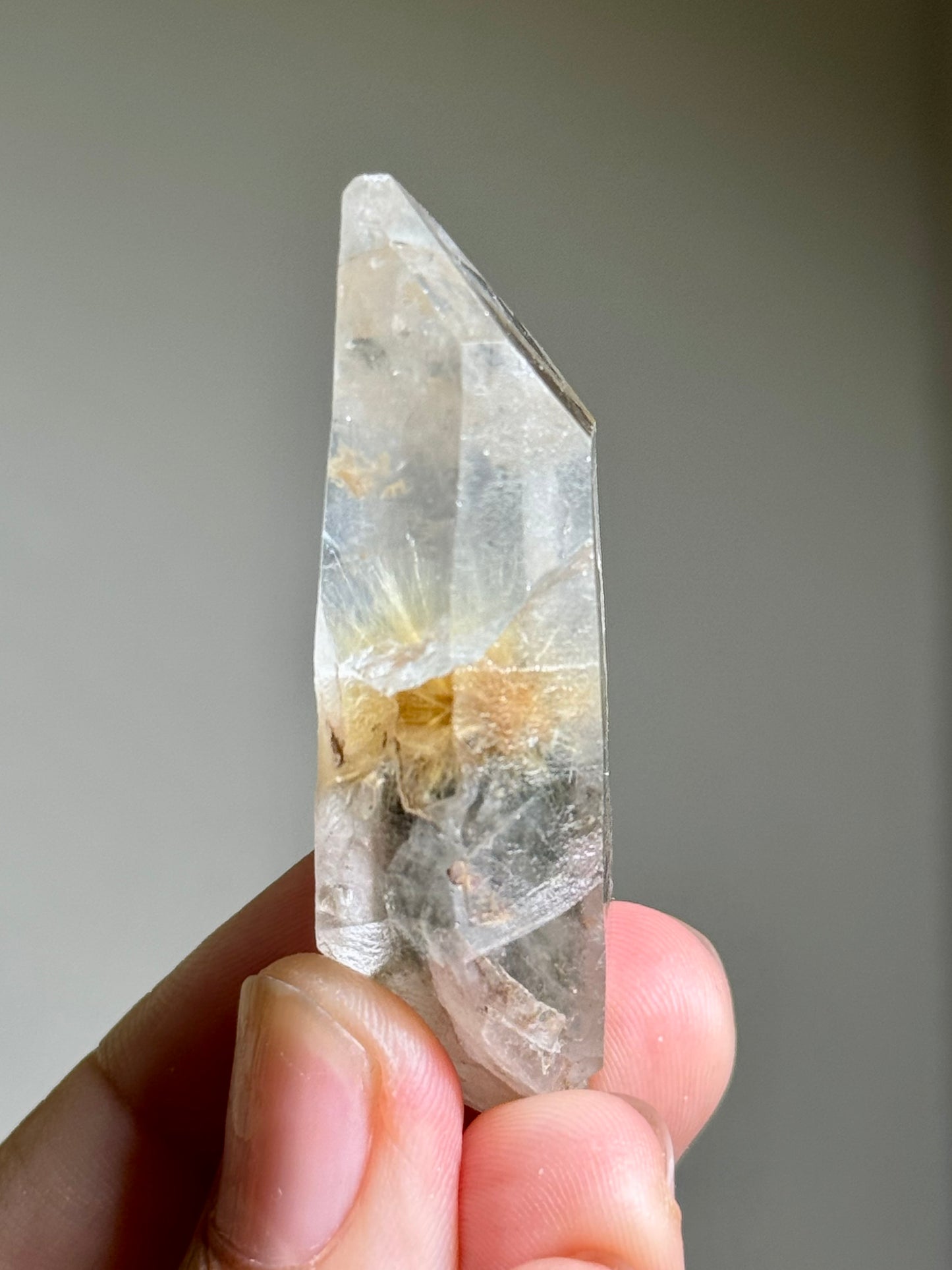 Dandelion Rutile in Quartz