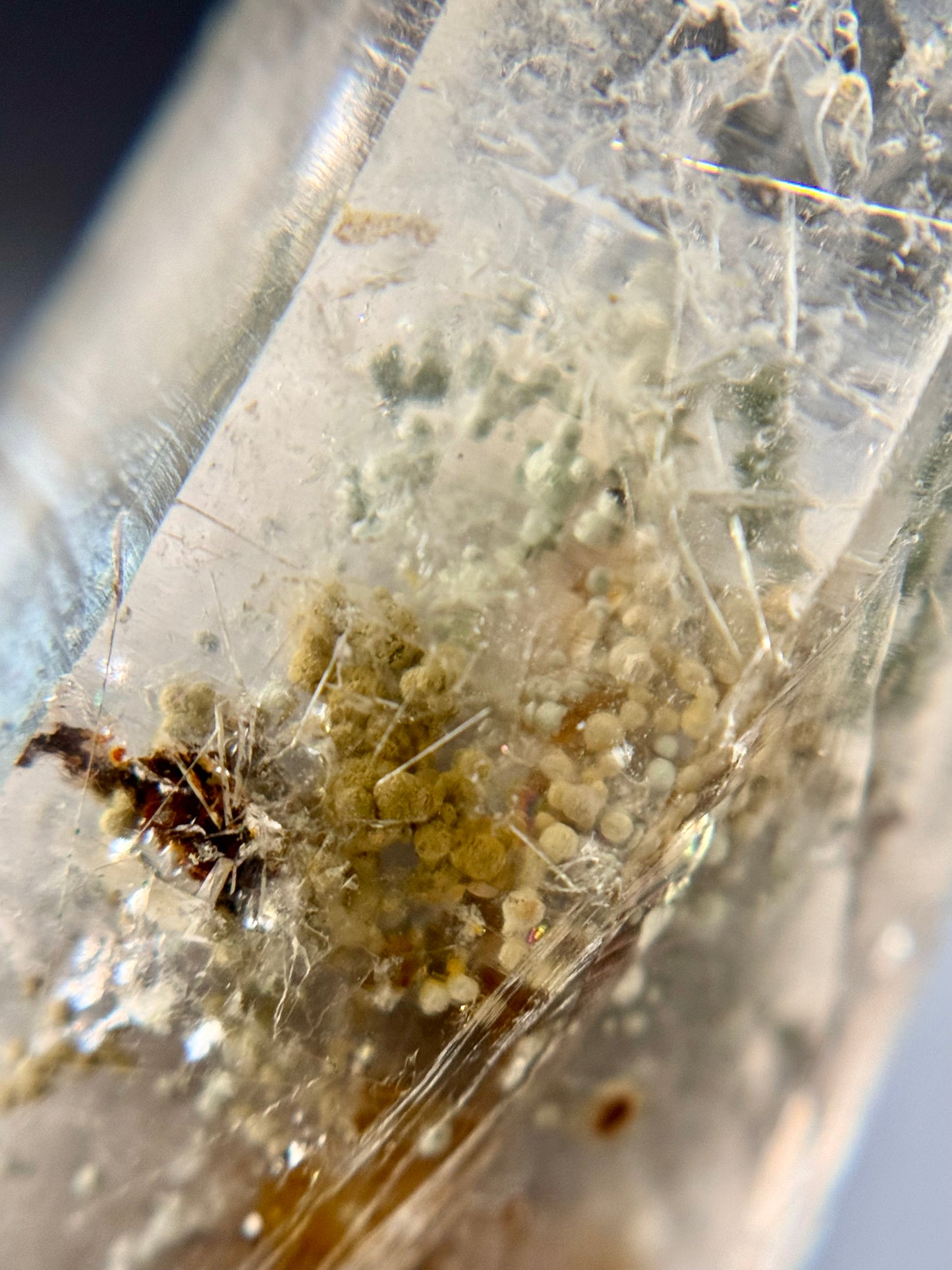 Tremolite & Cookite in Quartz