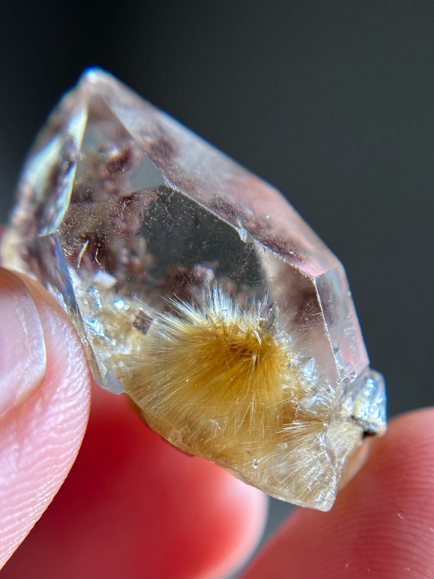 Dandelion Rutile in Quartz