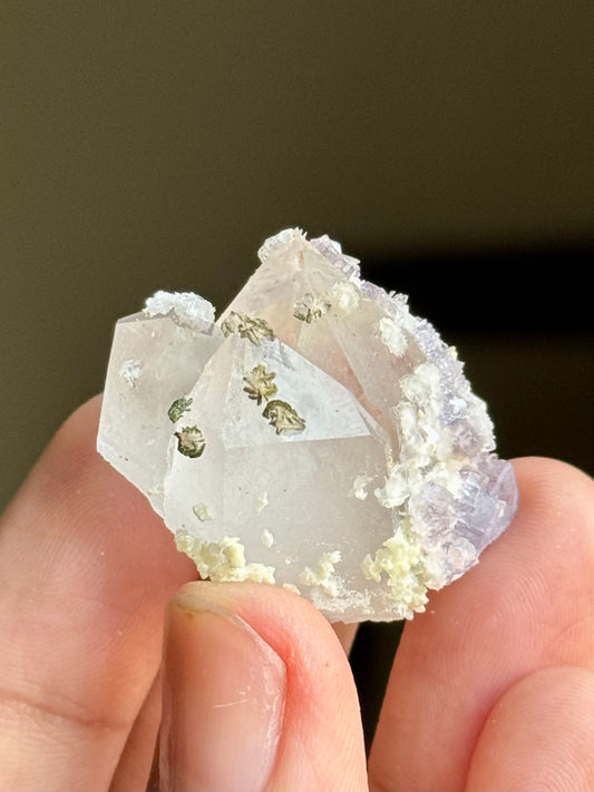 Quartz, Fluorite & Calcite