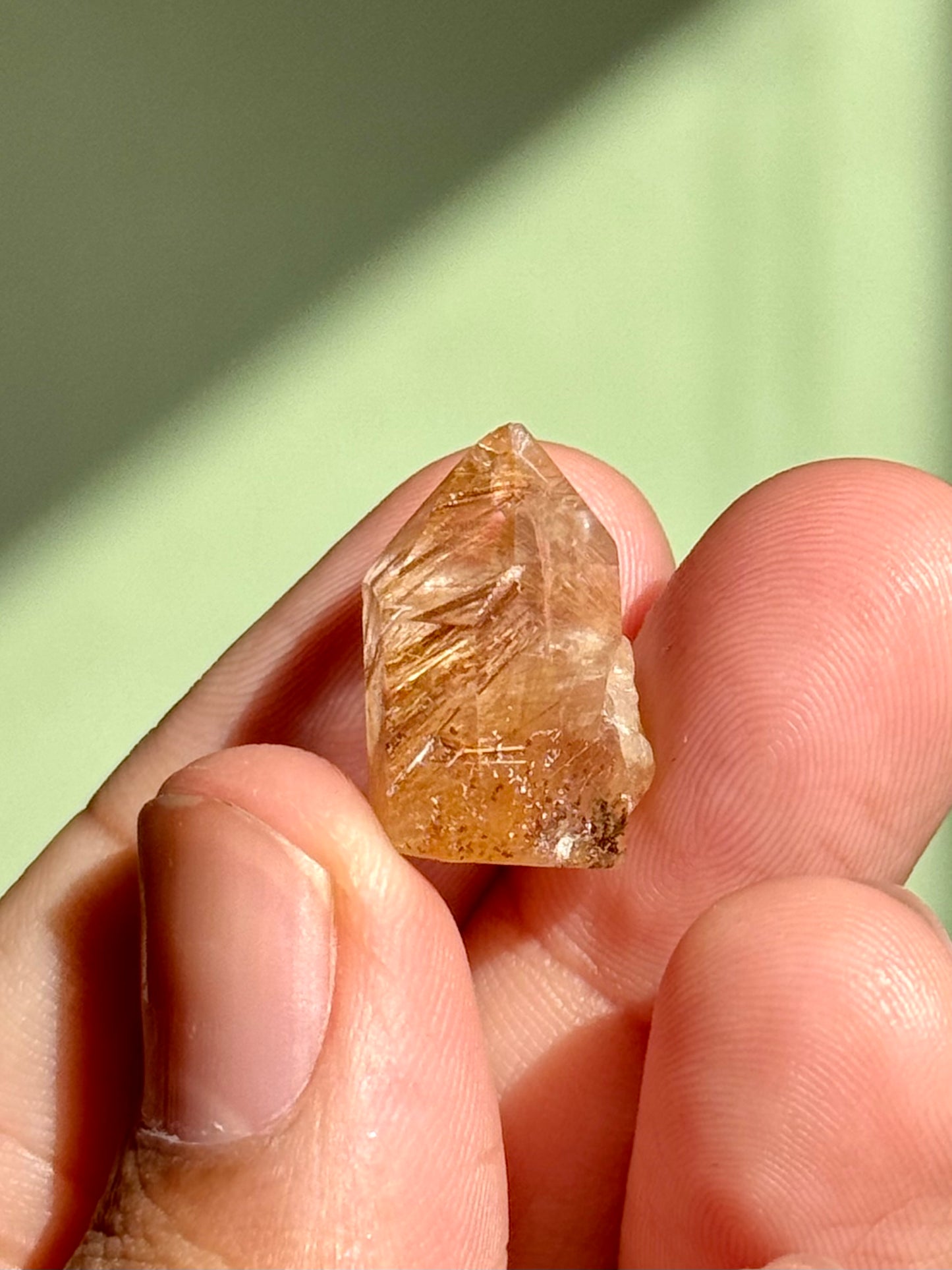 Semi-Polished Himalayan Quartz with Rutile