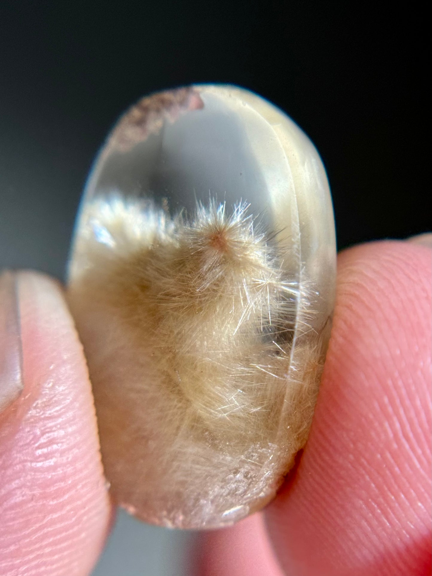 Dandelion Rutile in Quartz (Polished)