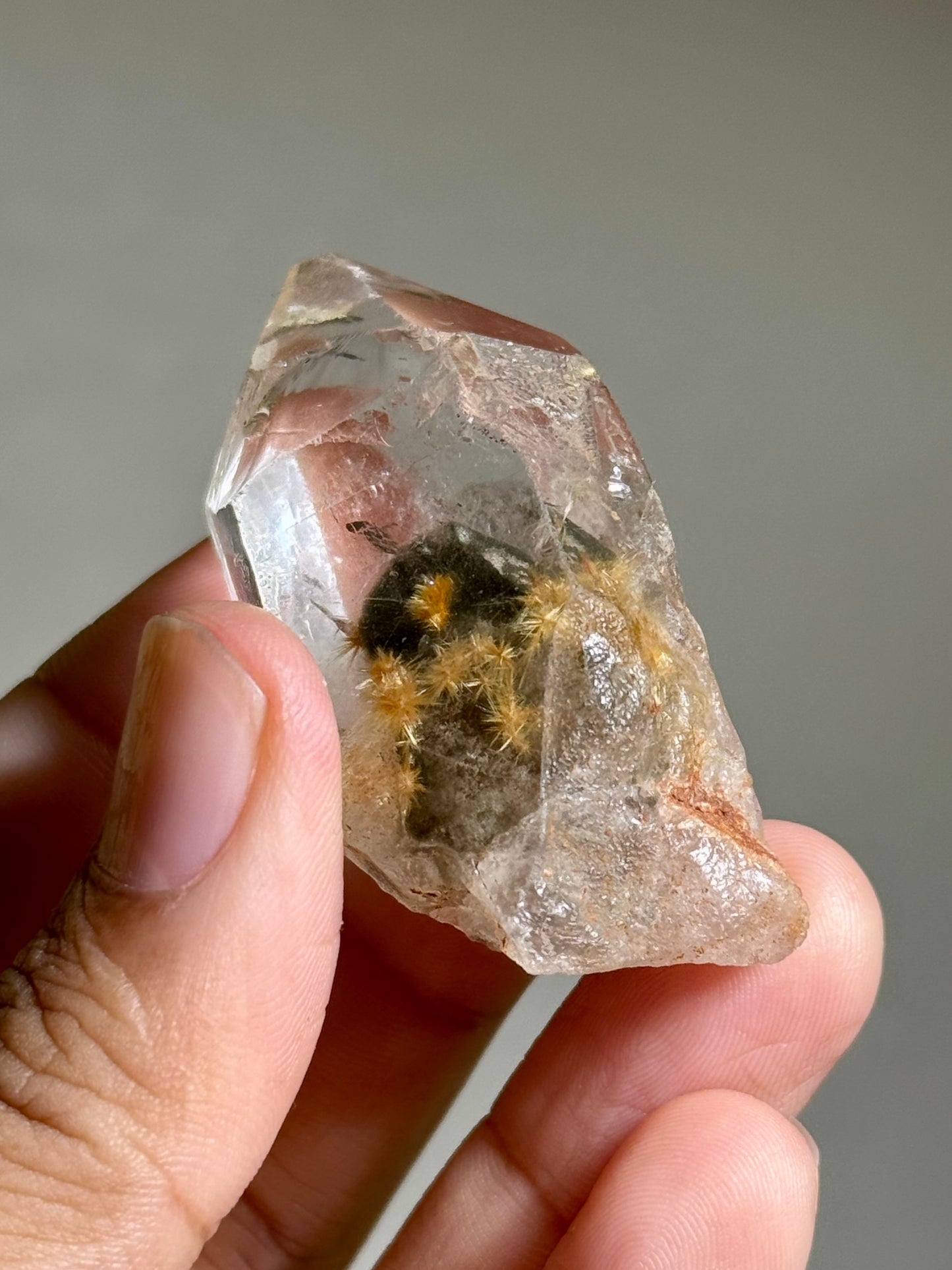 Dandelion Rutile in Quartz