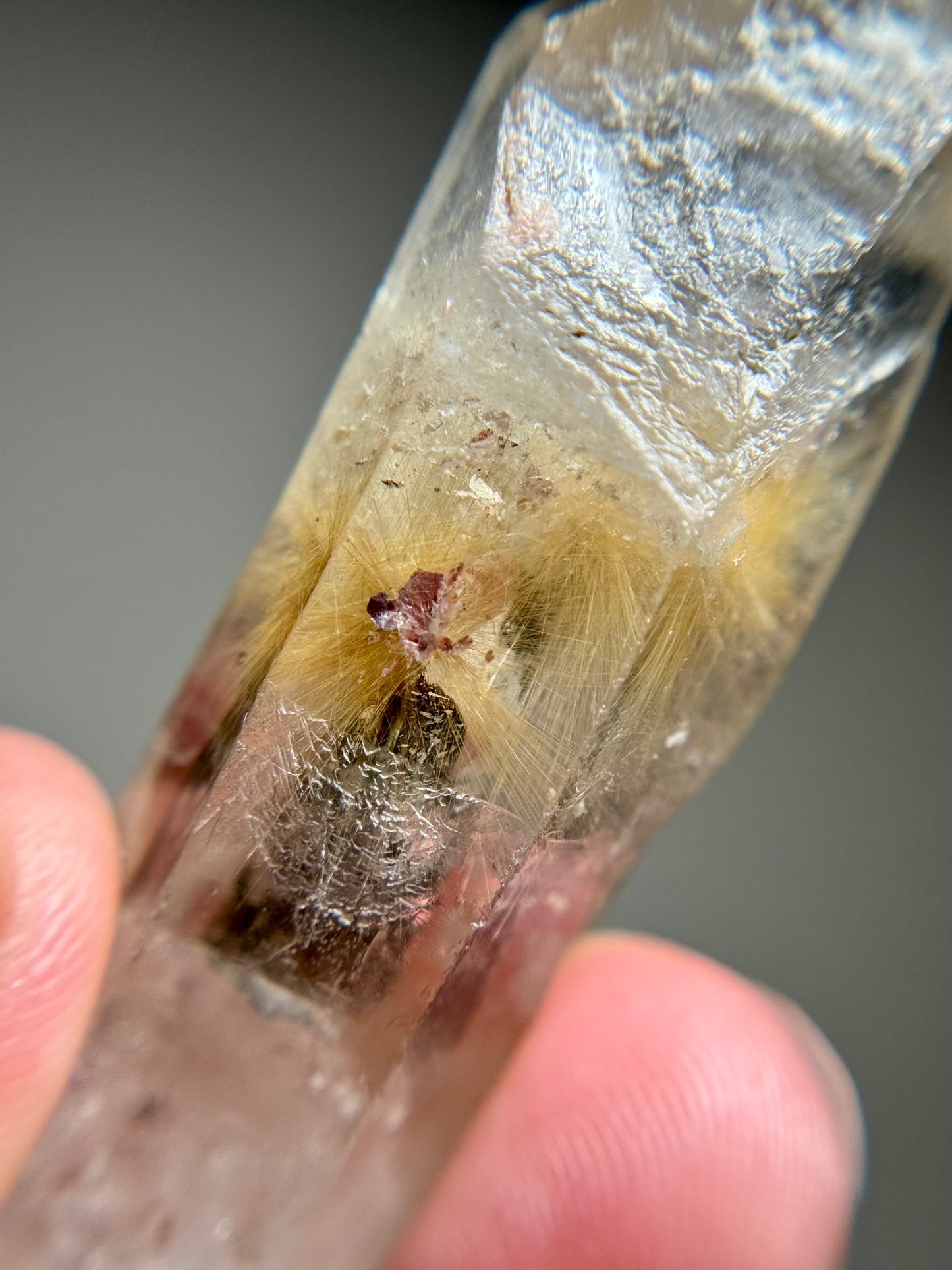 Dandelion Rutile in Quartz