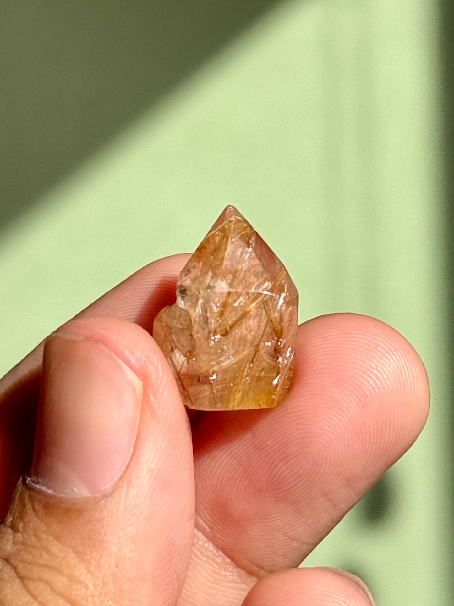 Semi-Polished Himalayan Quartz with Rutile