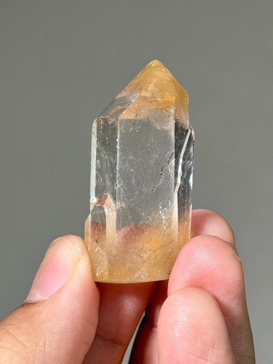 Semi-Polished Himalayan Quartz with Rutile