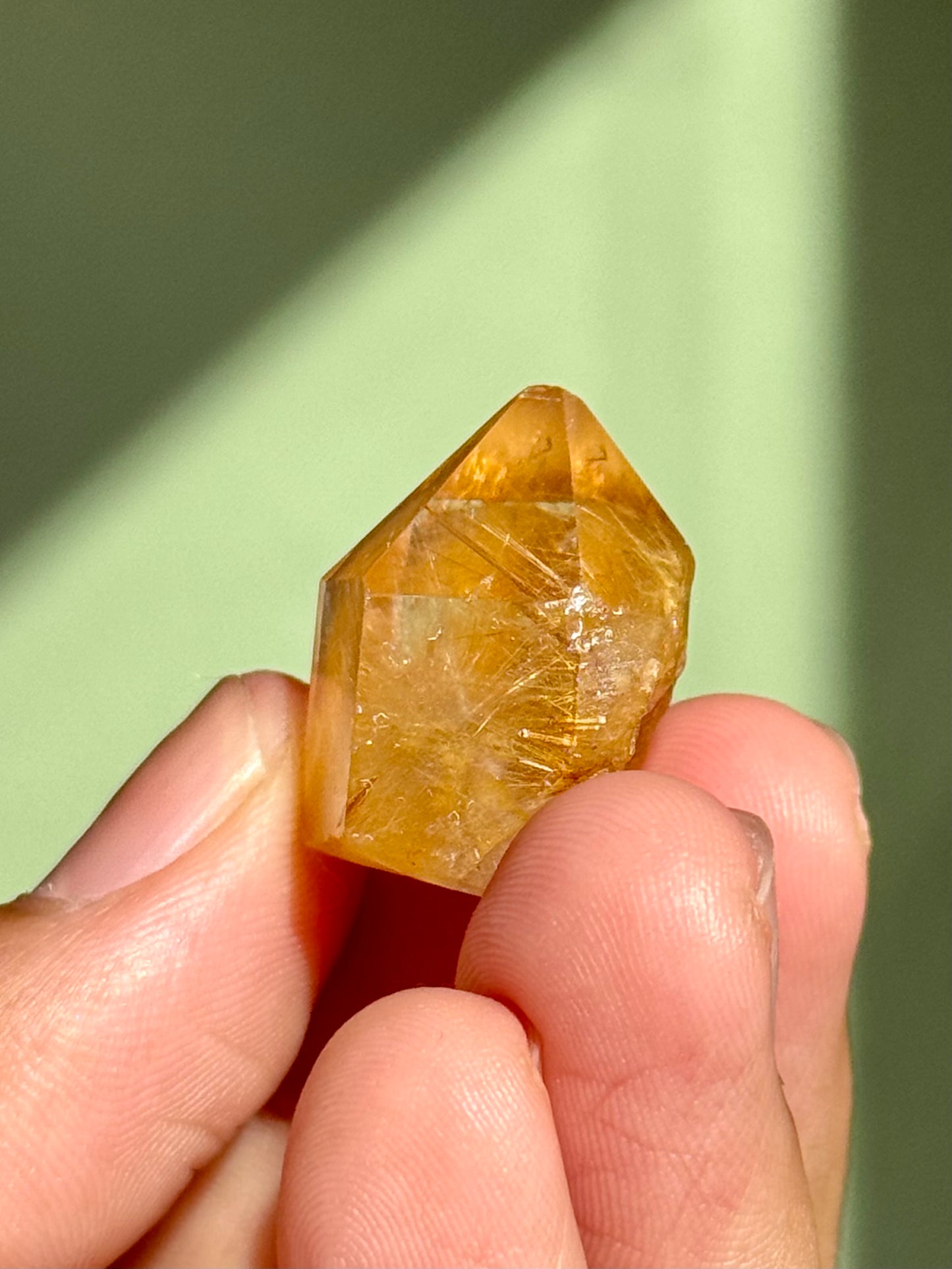 Semi-Polished Himalayan Quartz with Rutile