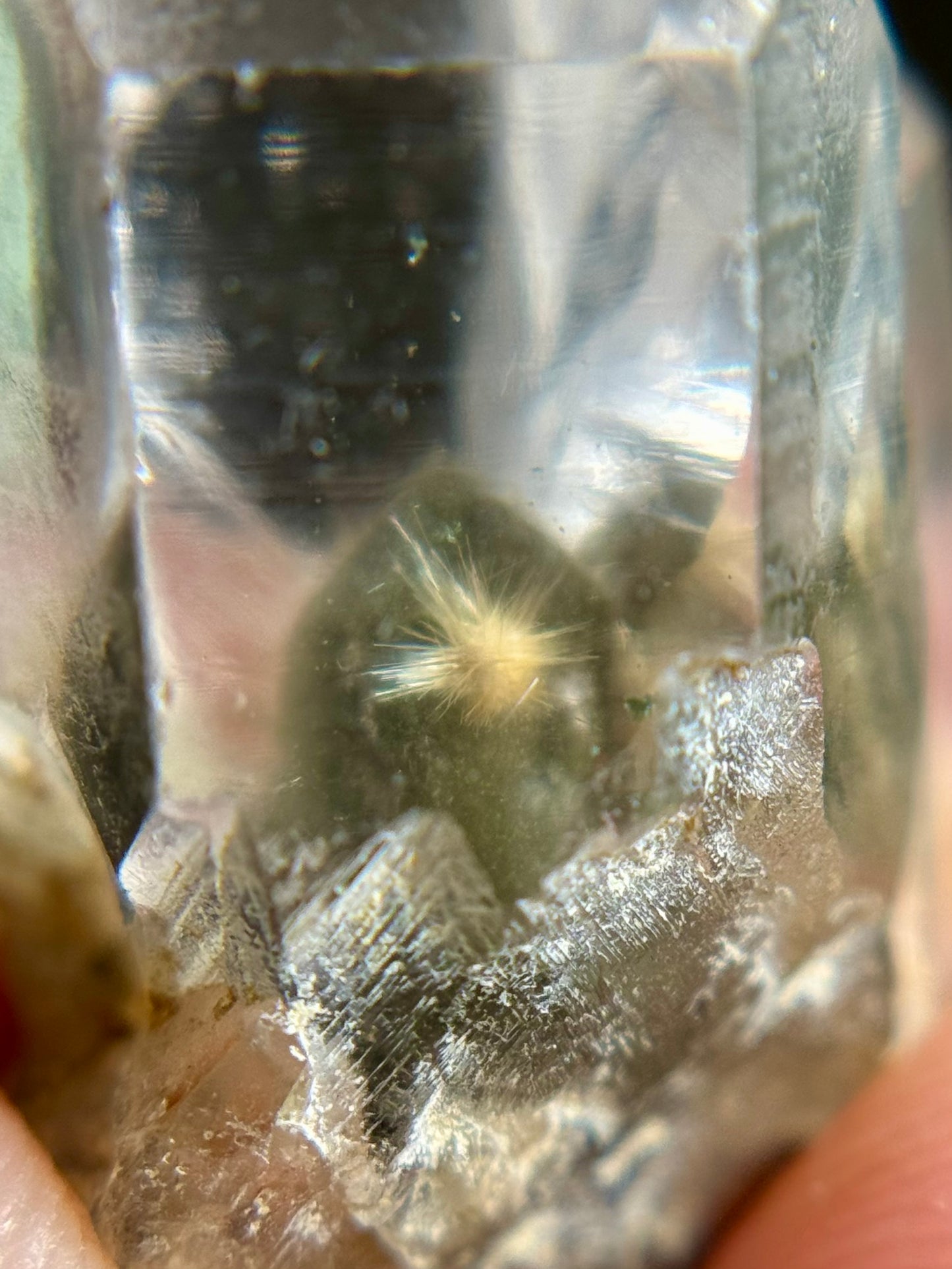 Dandelion Rutile in Quartz