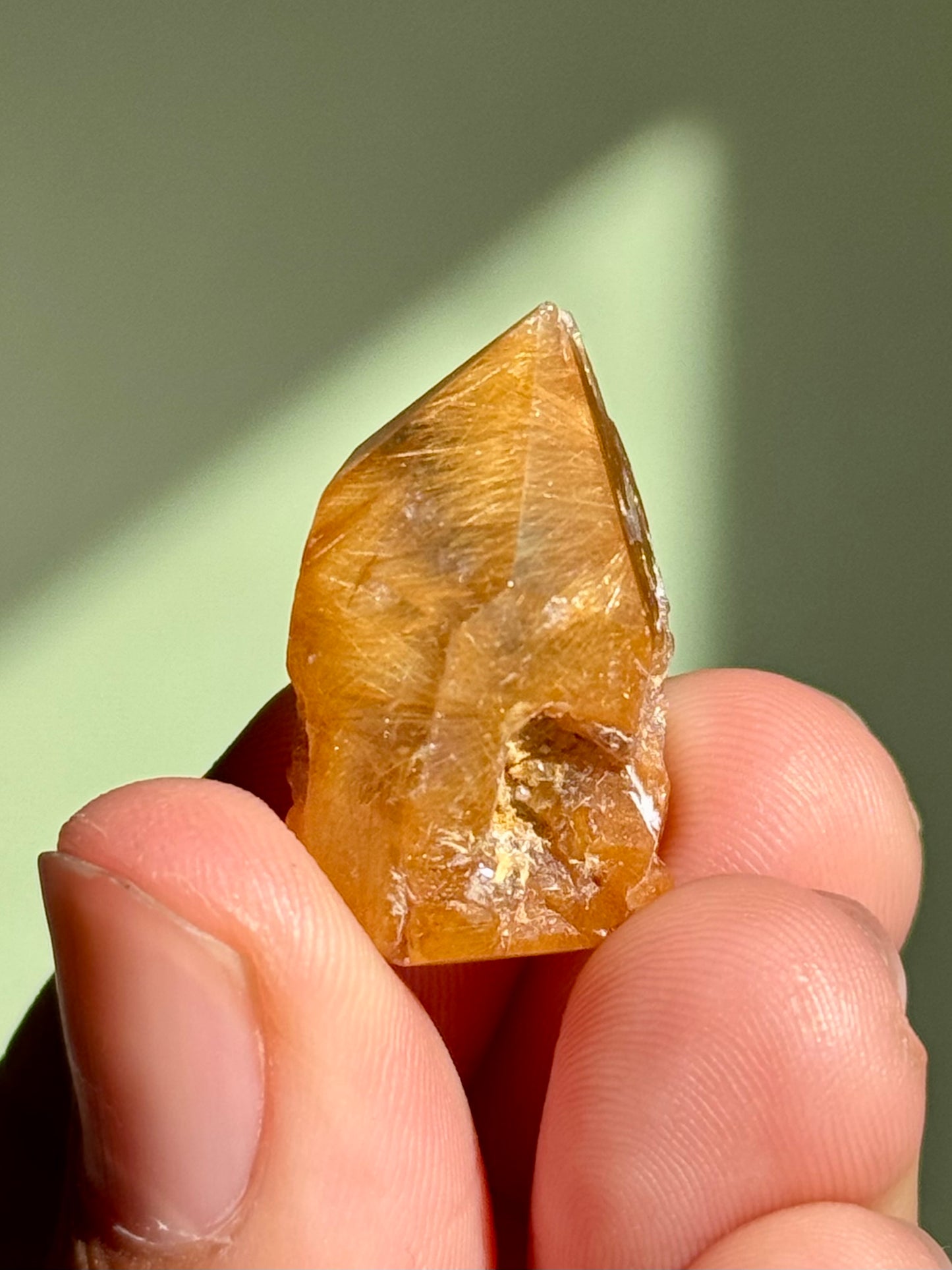 Semi-Polished Himalayan Quartz with Rutile