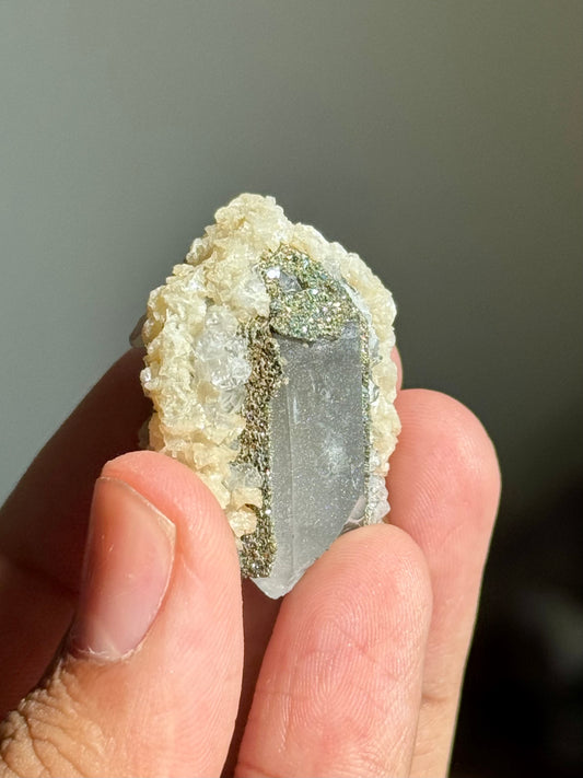 Quartz, Pyrite, Calcite & Dolomite