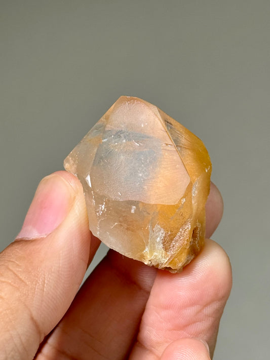 Semi-Polished Himalayan Quartz with Rutile