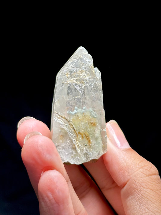 Cookite & Tremolite in Quartz