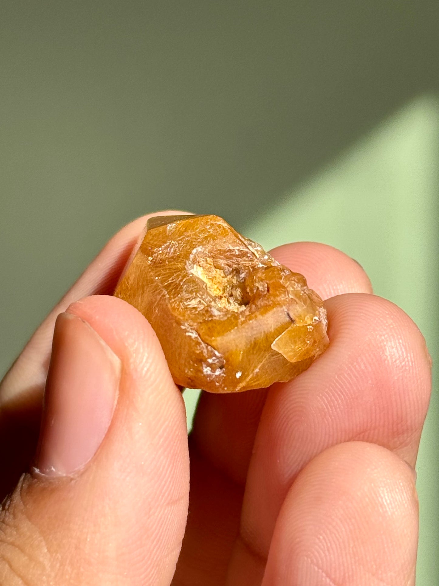 Semi-Polished Himalayan Quartz with Rutile