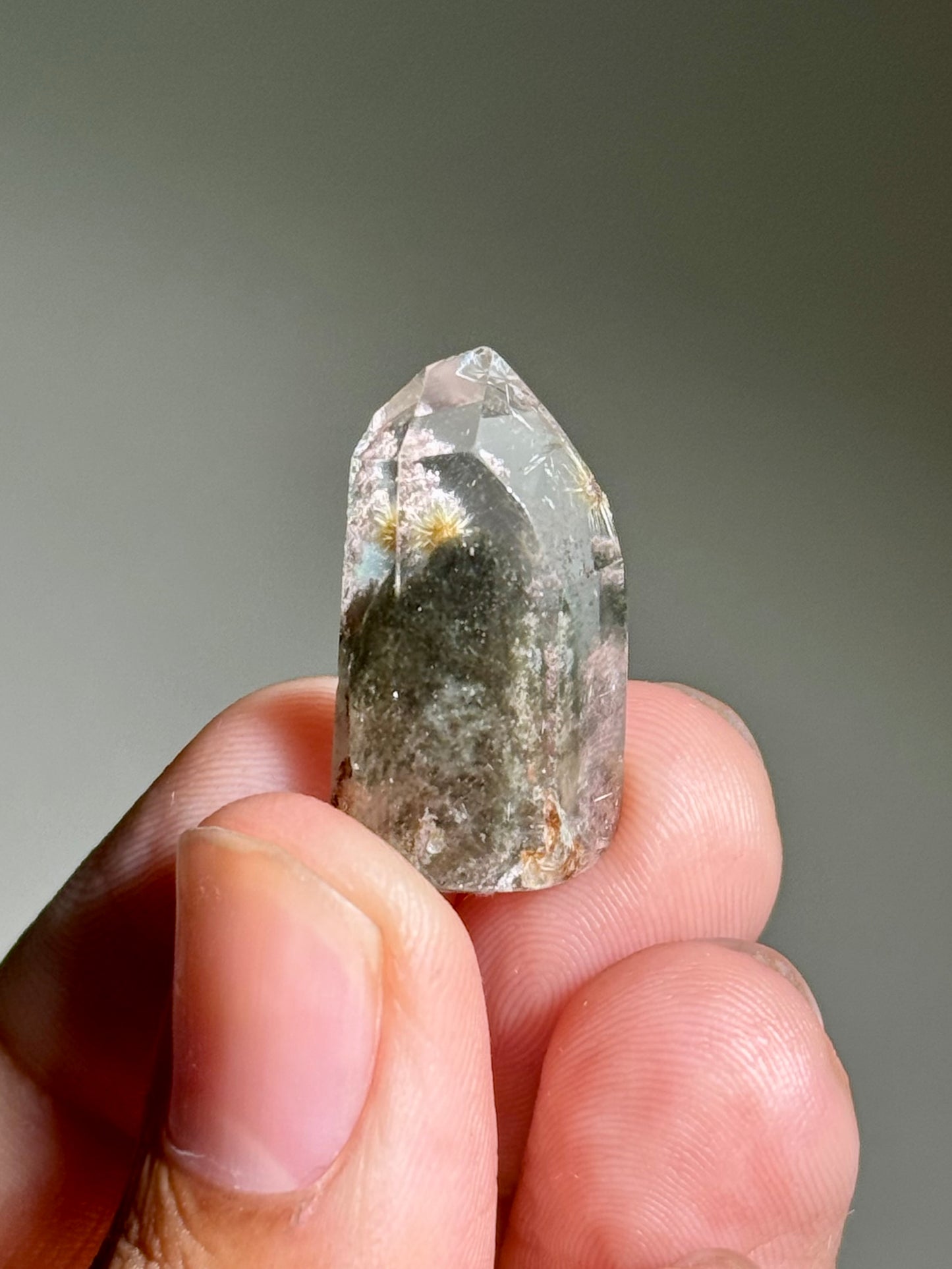 Dandelion Rutile in Quartz (Polished)