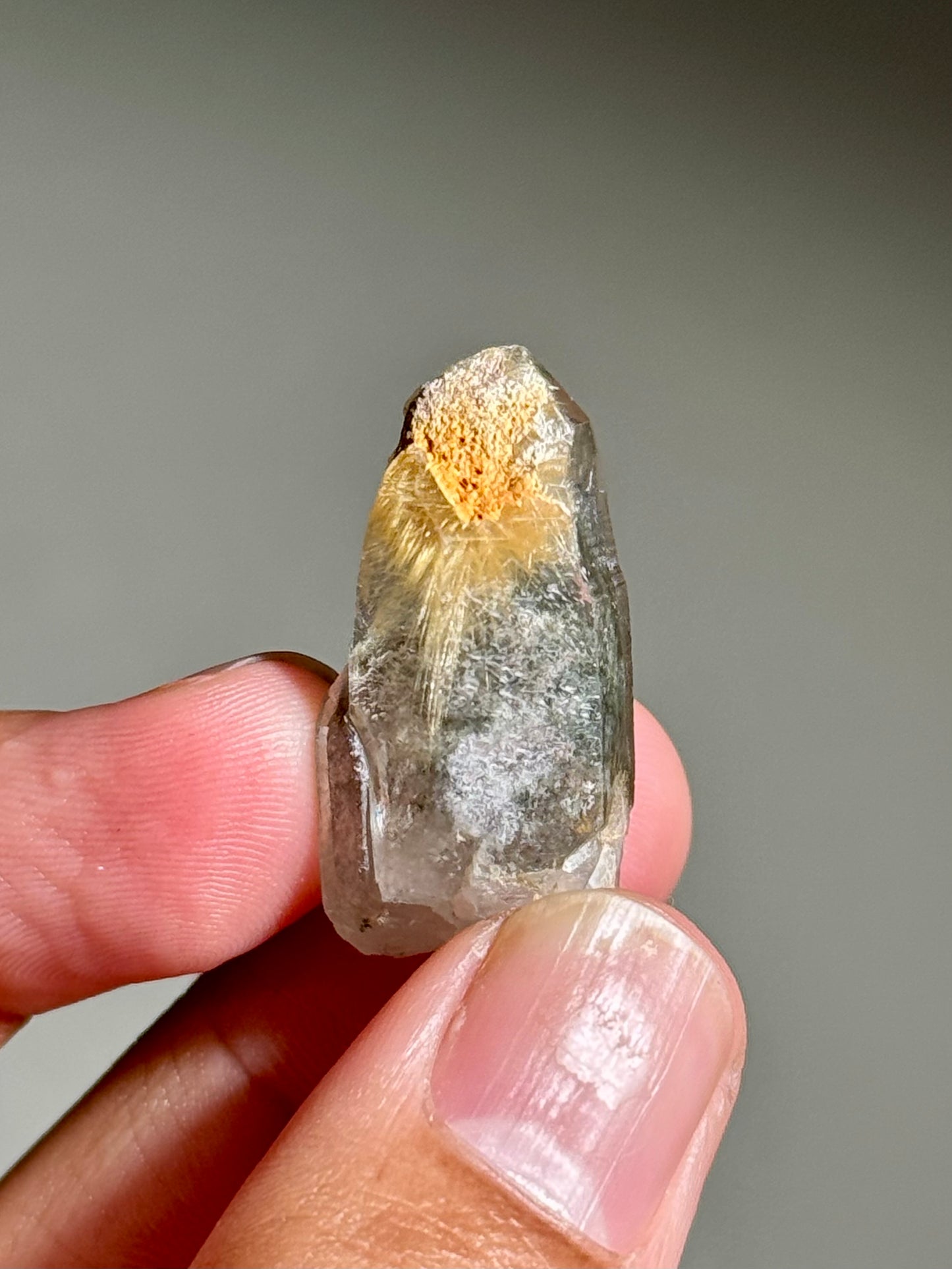 Rutile in Quartz