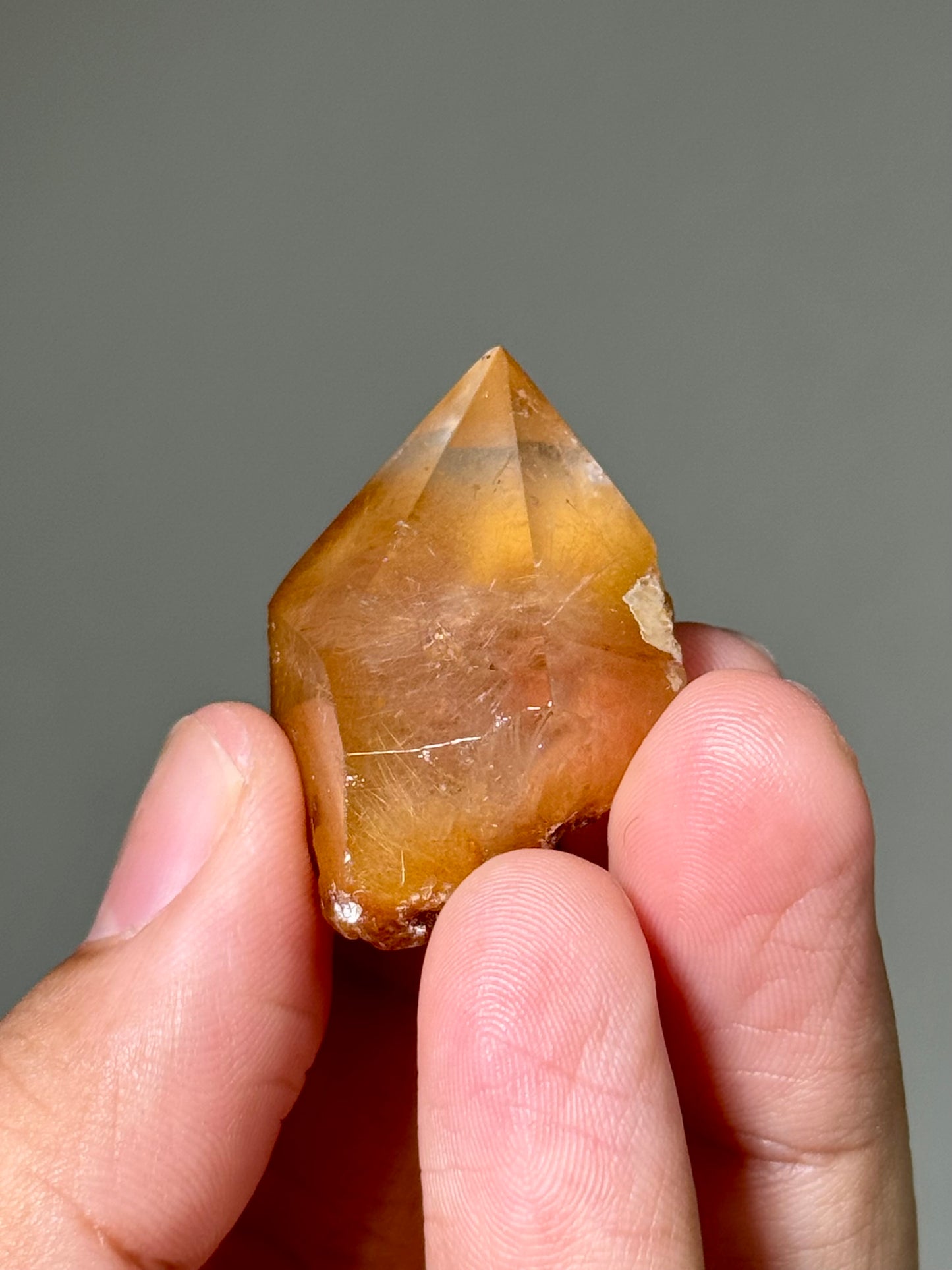 Semi-Polished Himalayan Quartz with Rutile