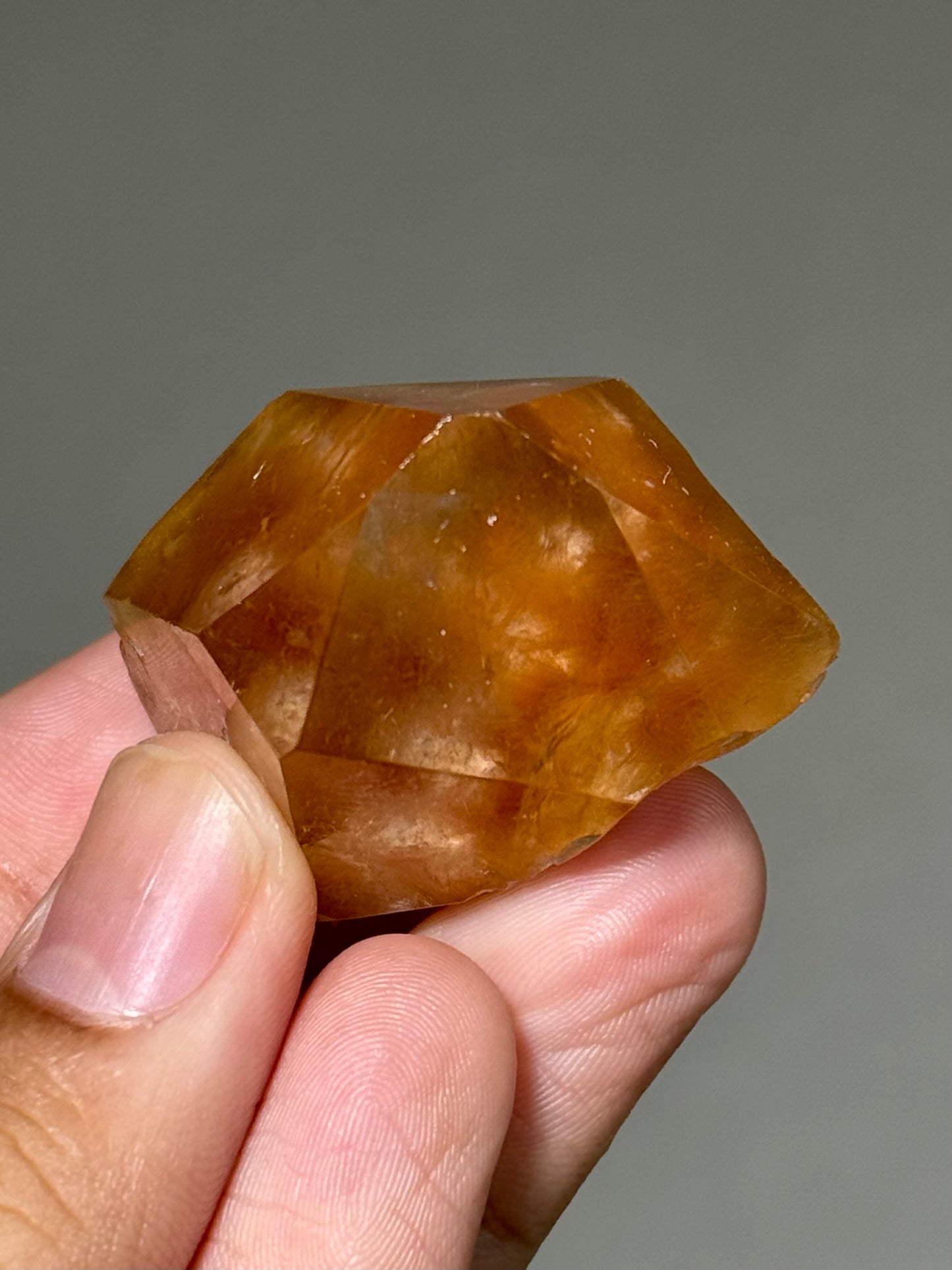 Semi-Polished Himalayan Quartz with Rutile