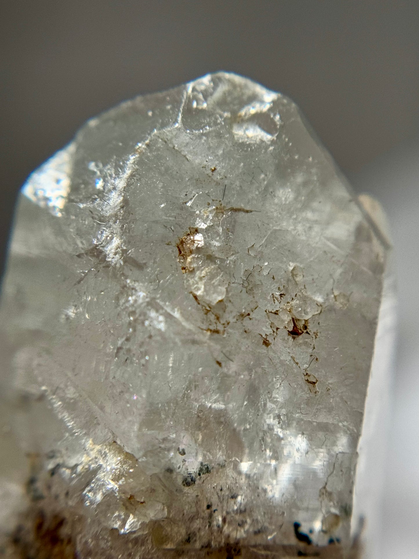 Byssolite & Rutile in Quartz