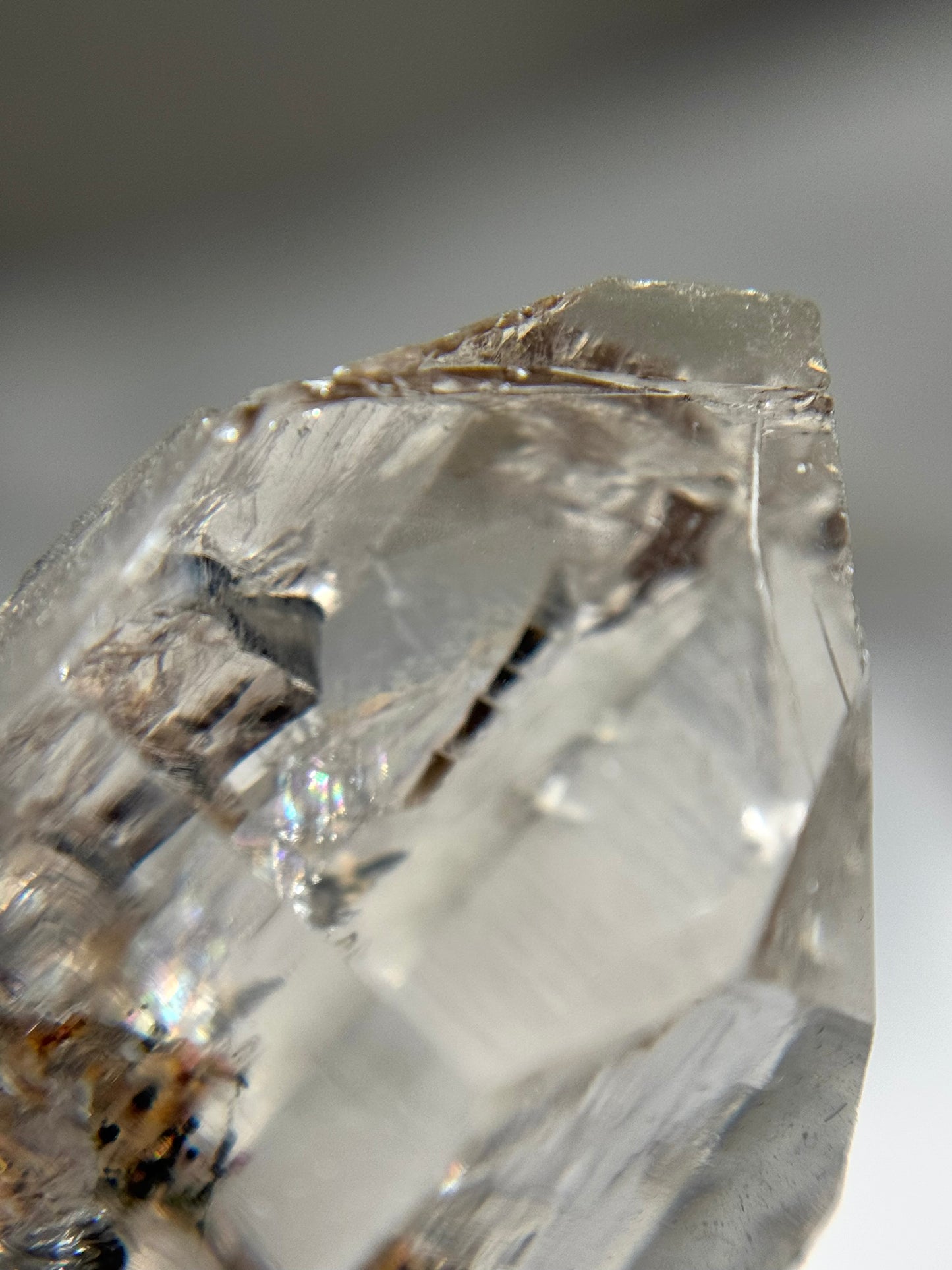 Byssolite & Rutile in Quartz