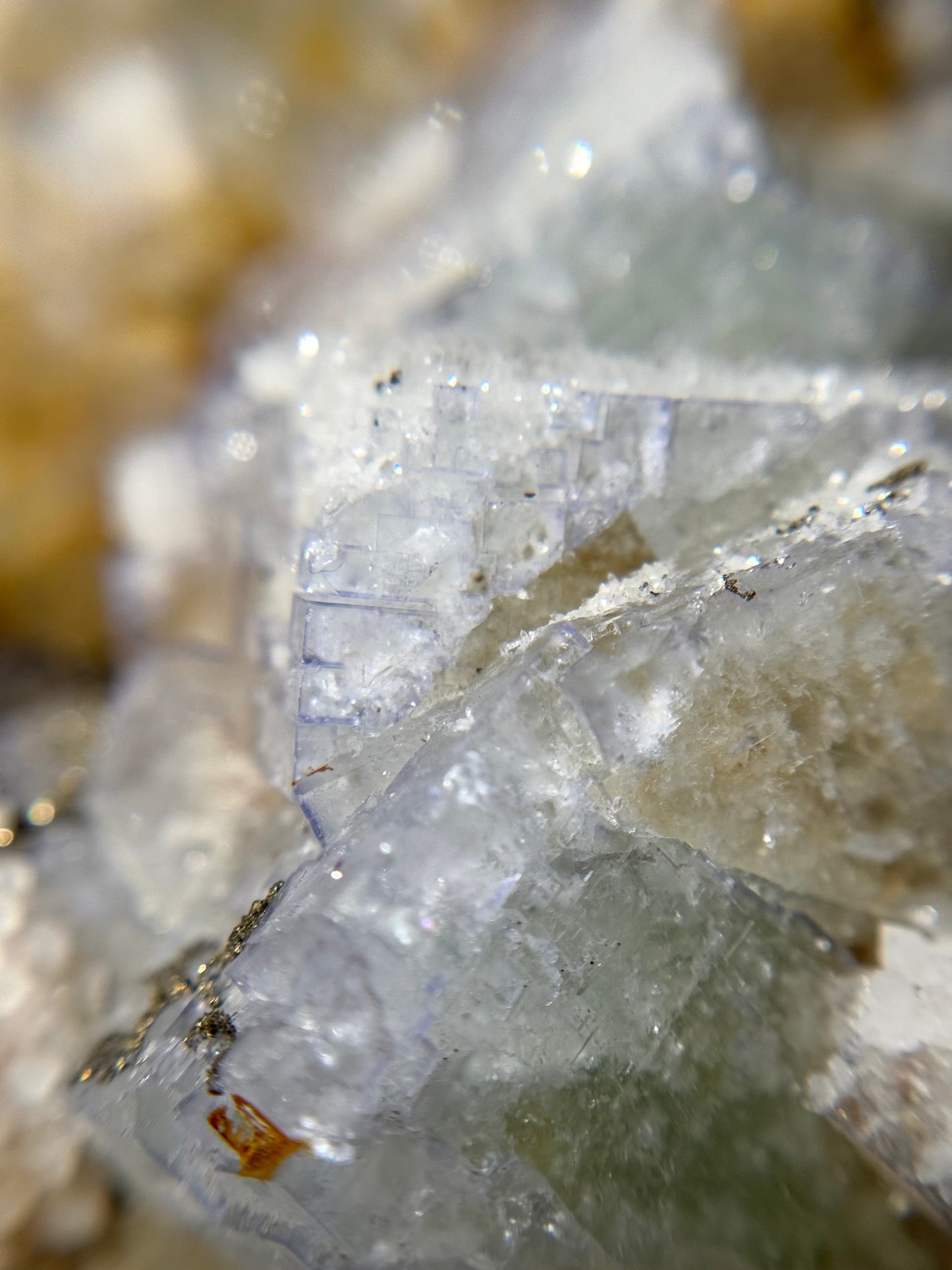 Quartz over Fluorite