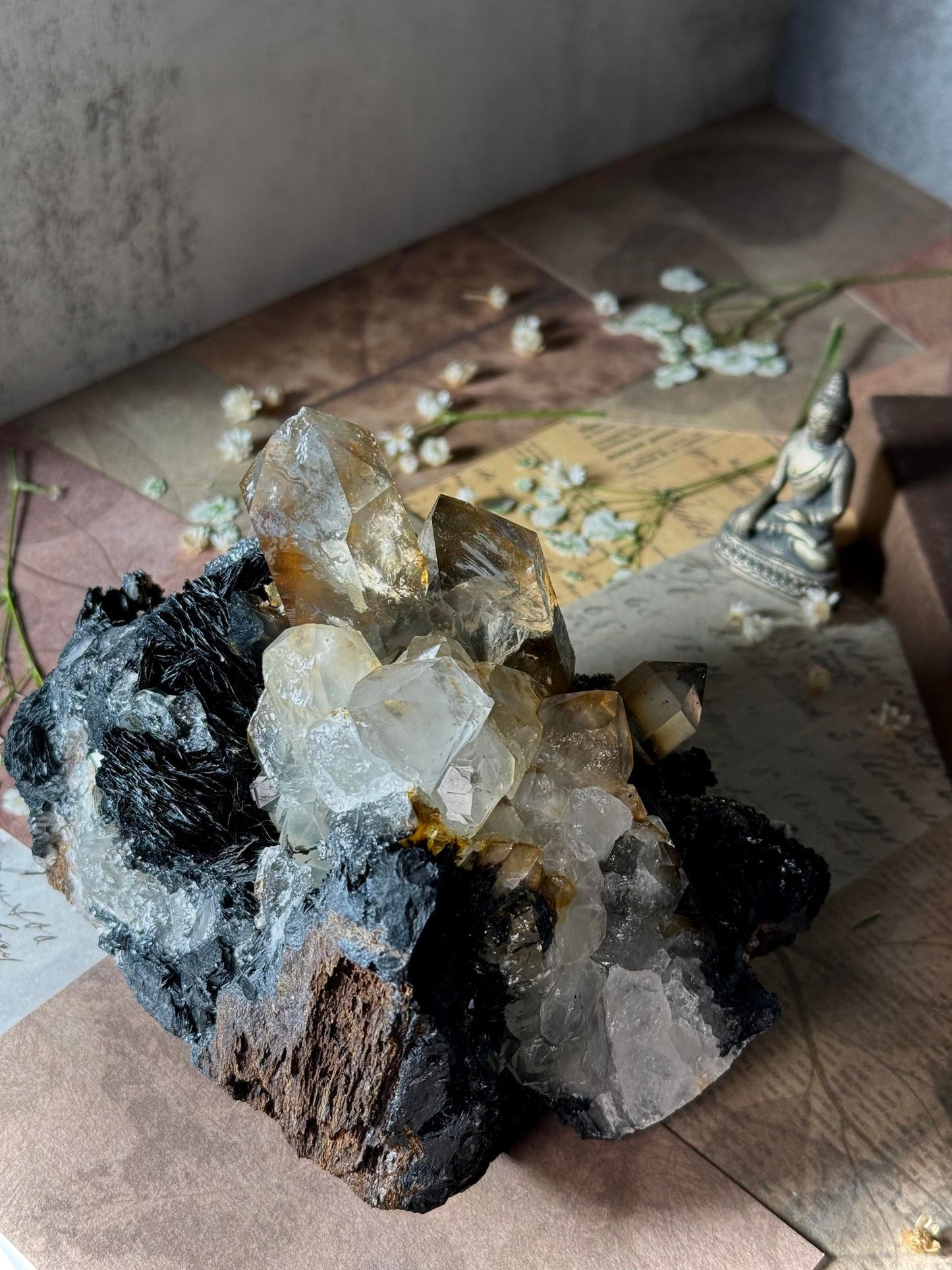 Quartz with Hematite