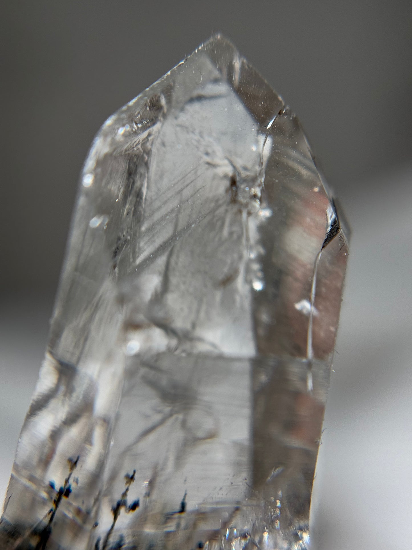 Byssolite & Rutile in Quartz