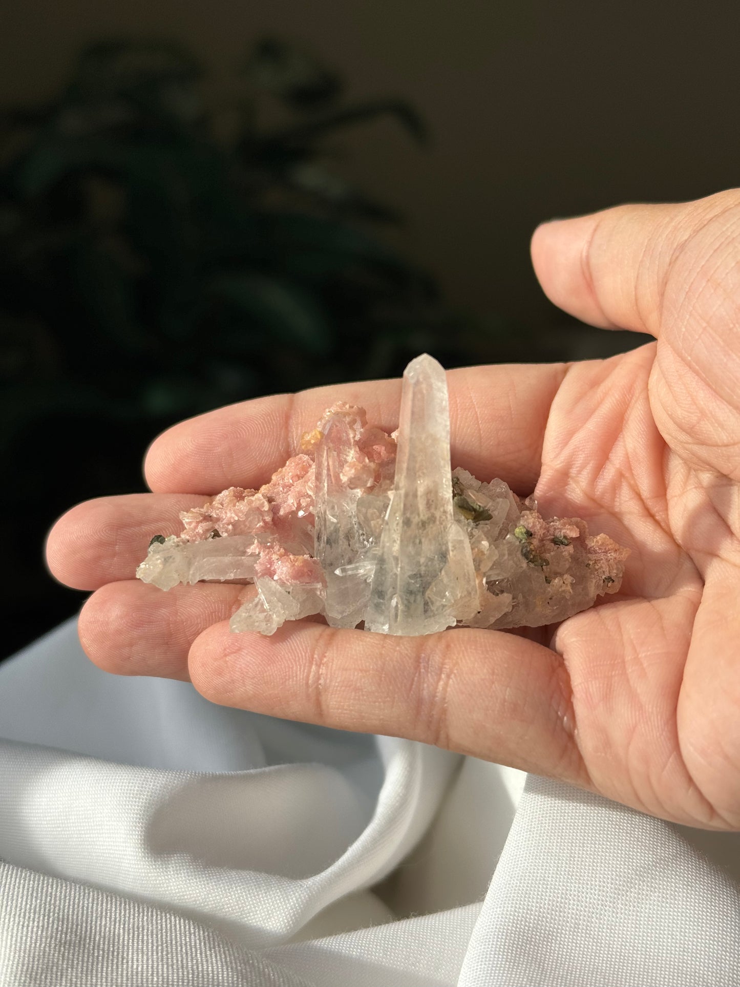 Rhodochrosite, Quartz and Arsenopyrite