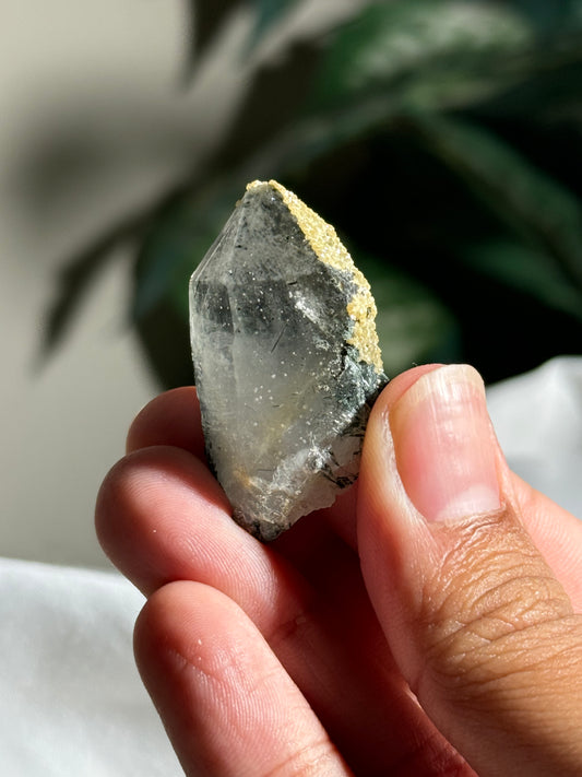 Quartz with Siderite, Chlorite & Ferberite