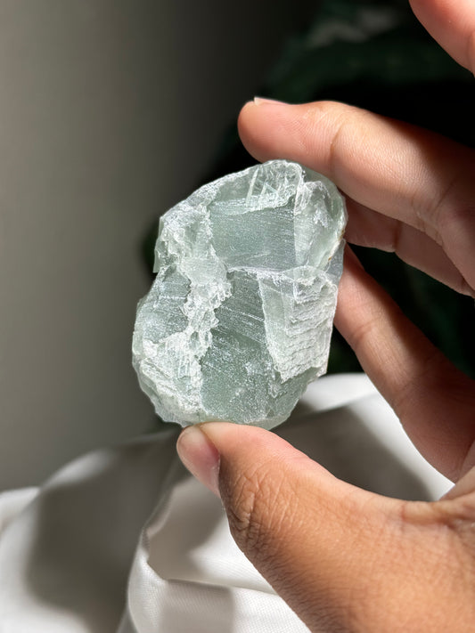 Fluorite on Quartz over Fluorite (Guangdong)