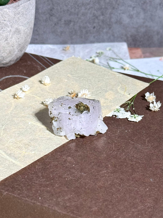 Gem Dolomite with Iridescent Chalcopyrite