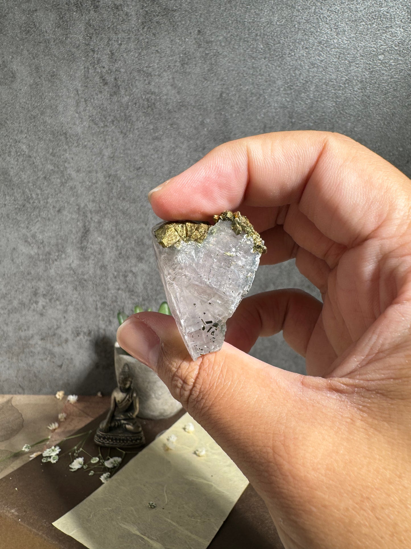 Gem Dolomite with Iridescent Chalcopyrite