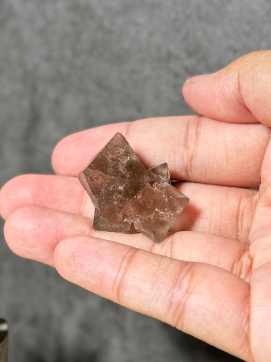 Red Octahedral Fluorite