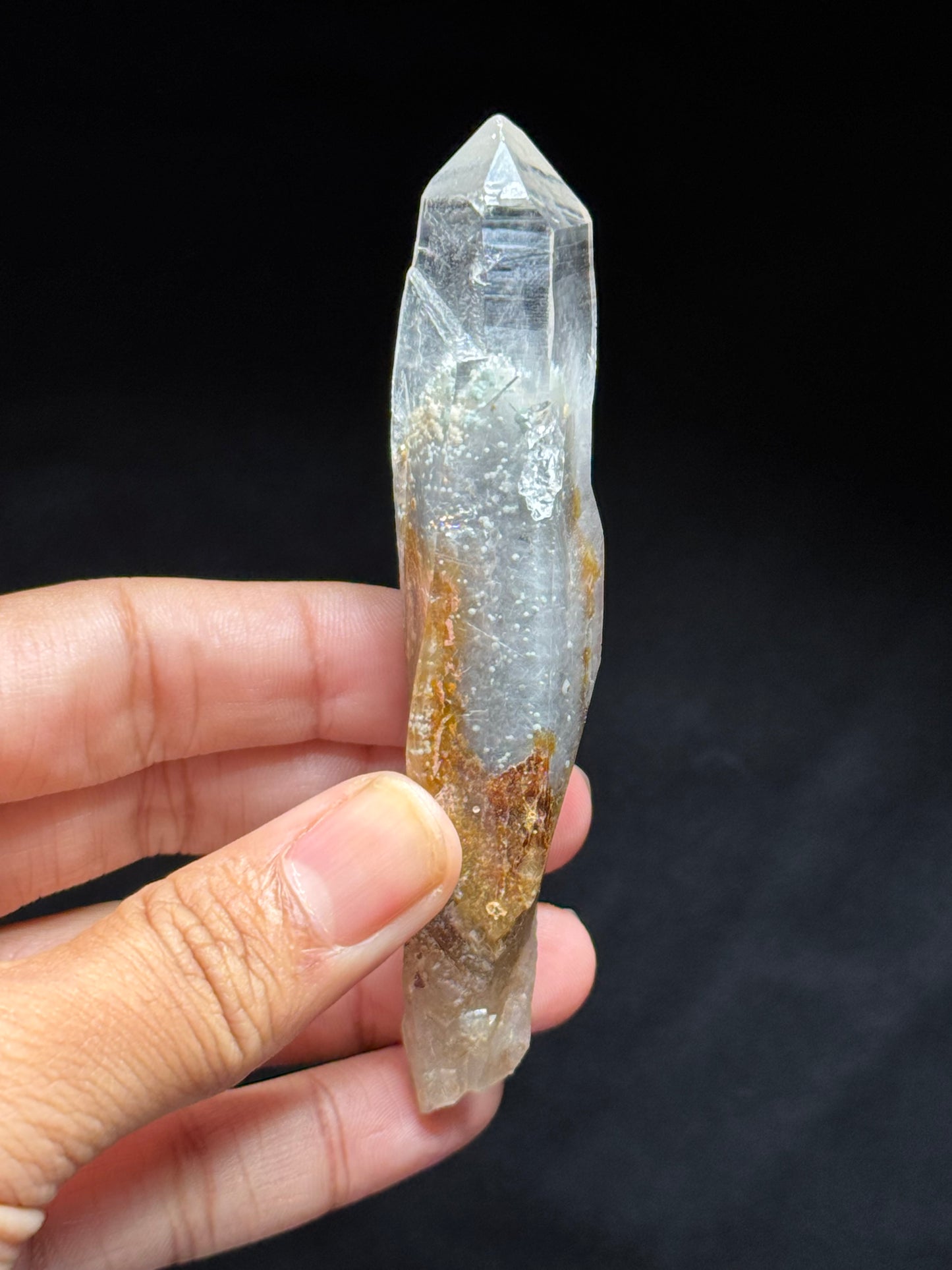 Tremolite & Cookite in Quartz