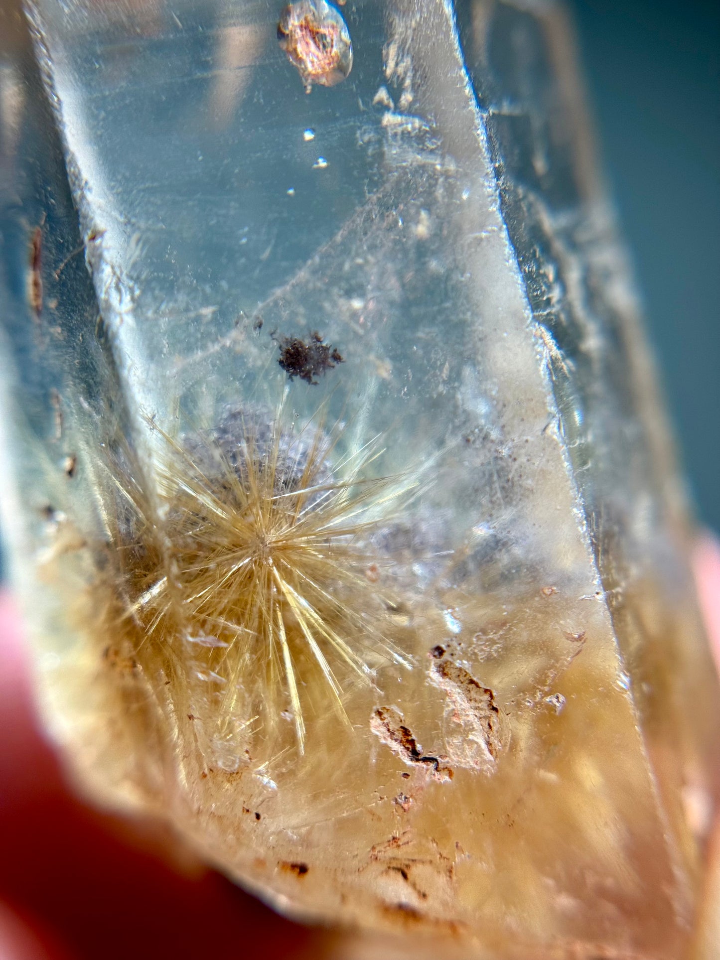 Rutile in Quartz