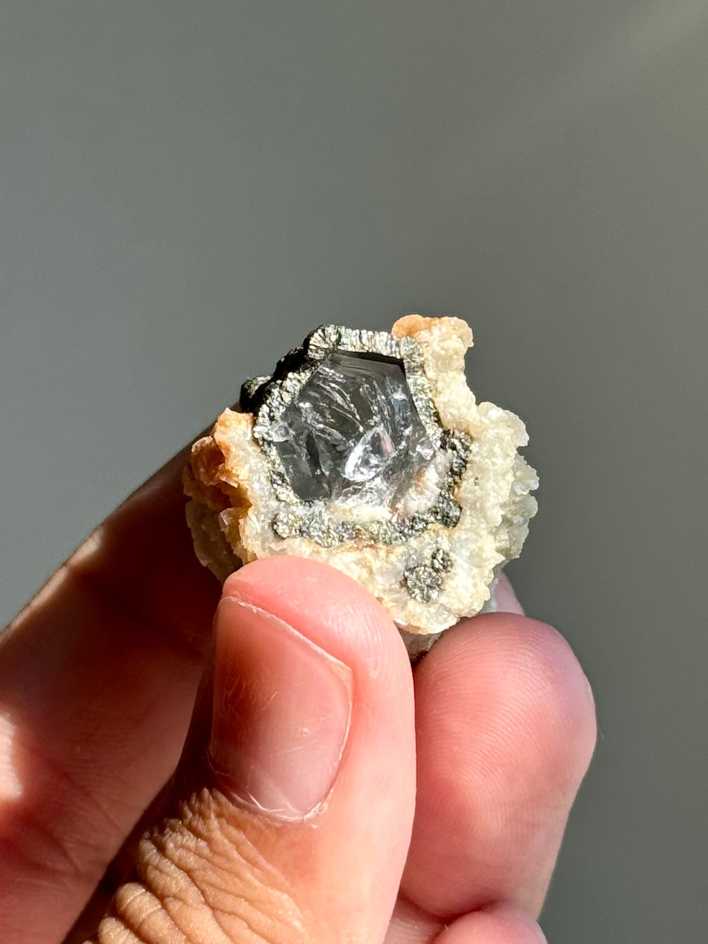 Quartz, Pyrite, Dolomite & Calcite