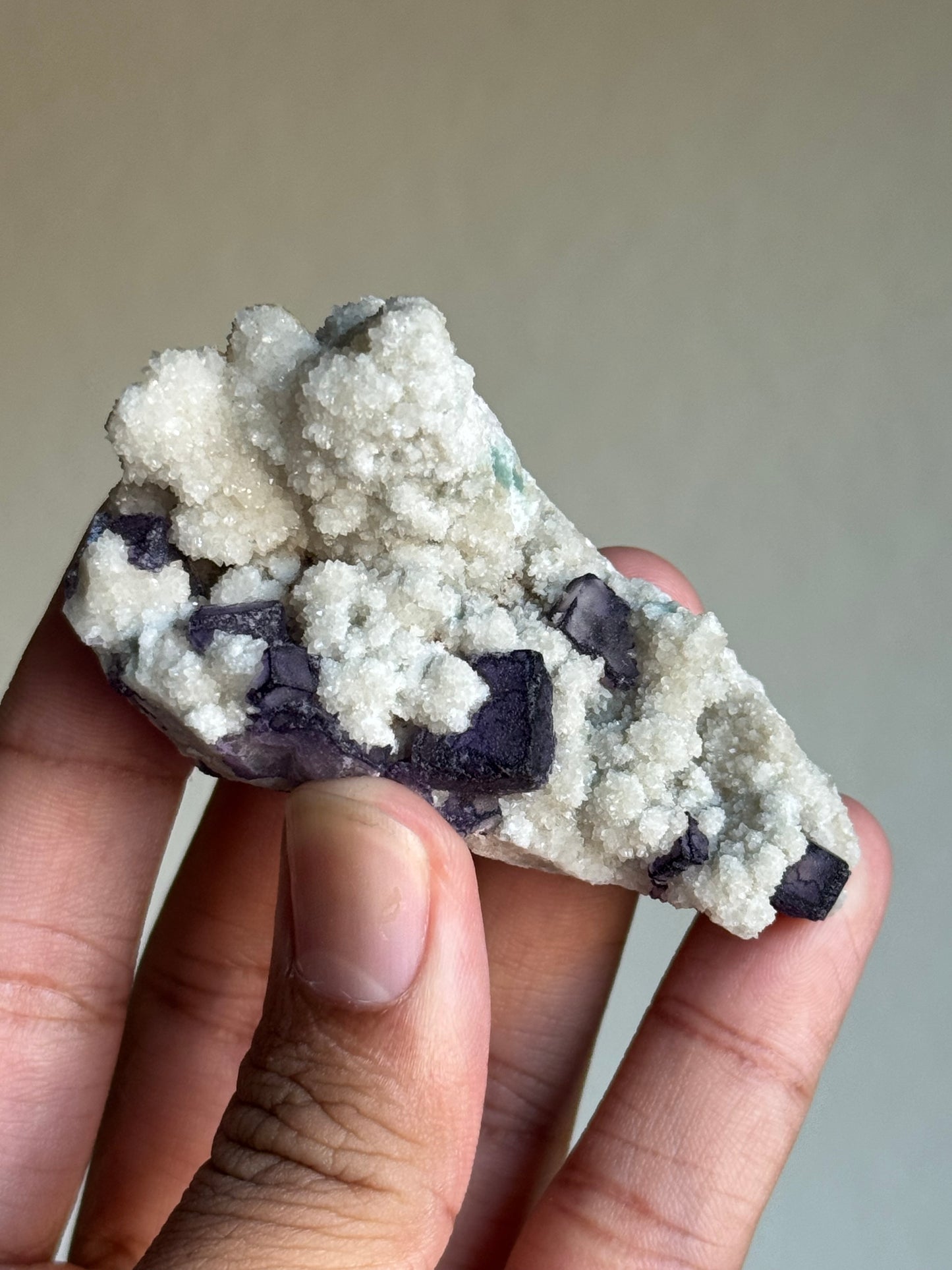 Fluorite on Quartz
