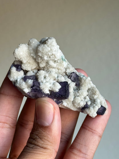Fluorite on Quartz