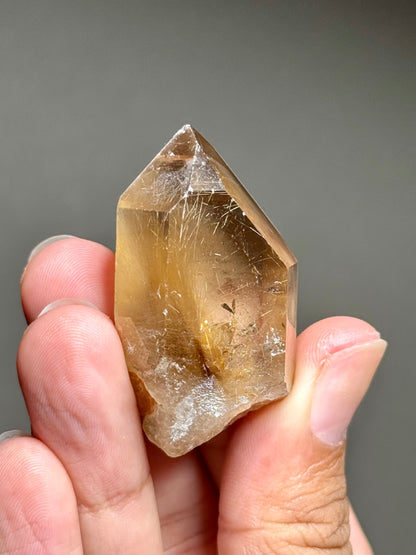Rutile in Smoky Quartz