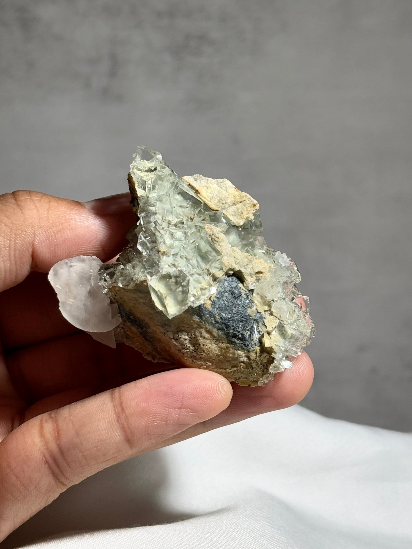 Fluorite & Calcite w/Dendrites