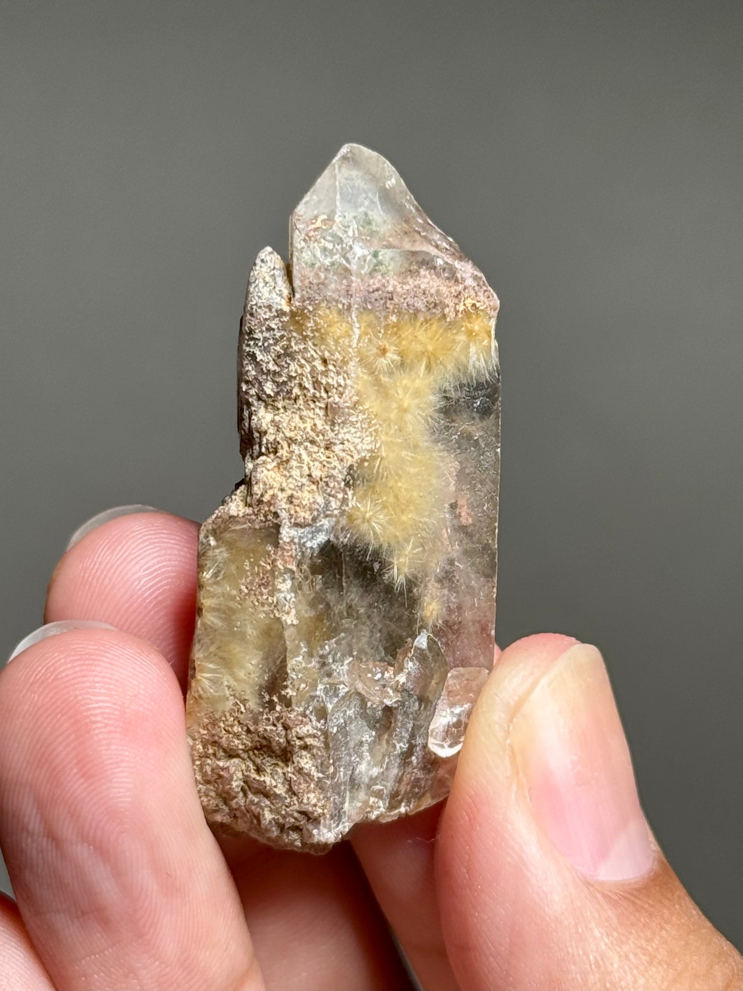 Dandelion Rutile in Quartz