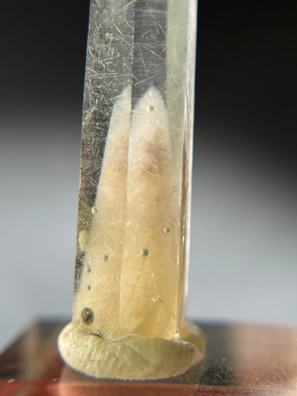 Cookite & Tremolite in Quartz