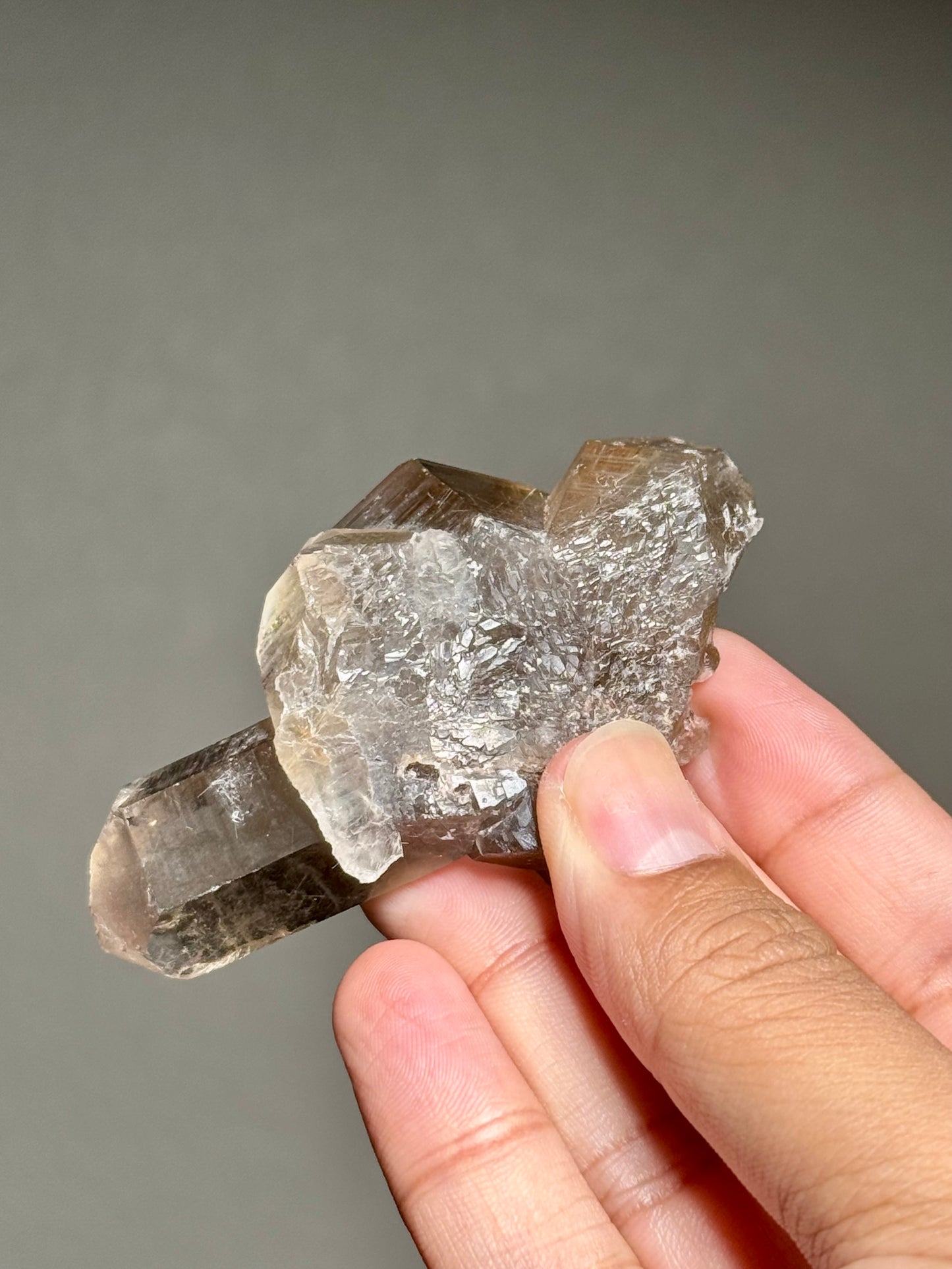 Rutile in Smoky Quartz