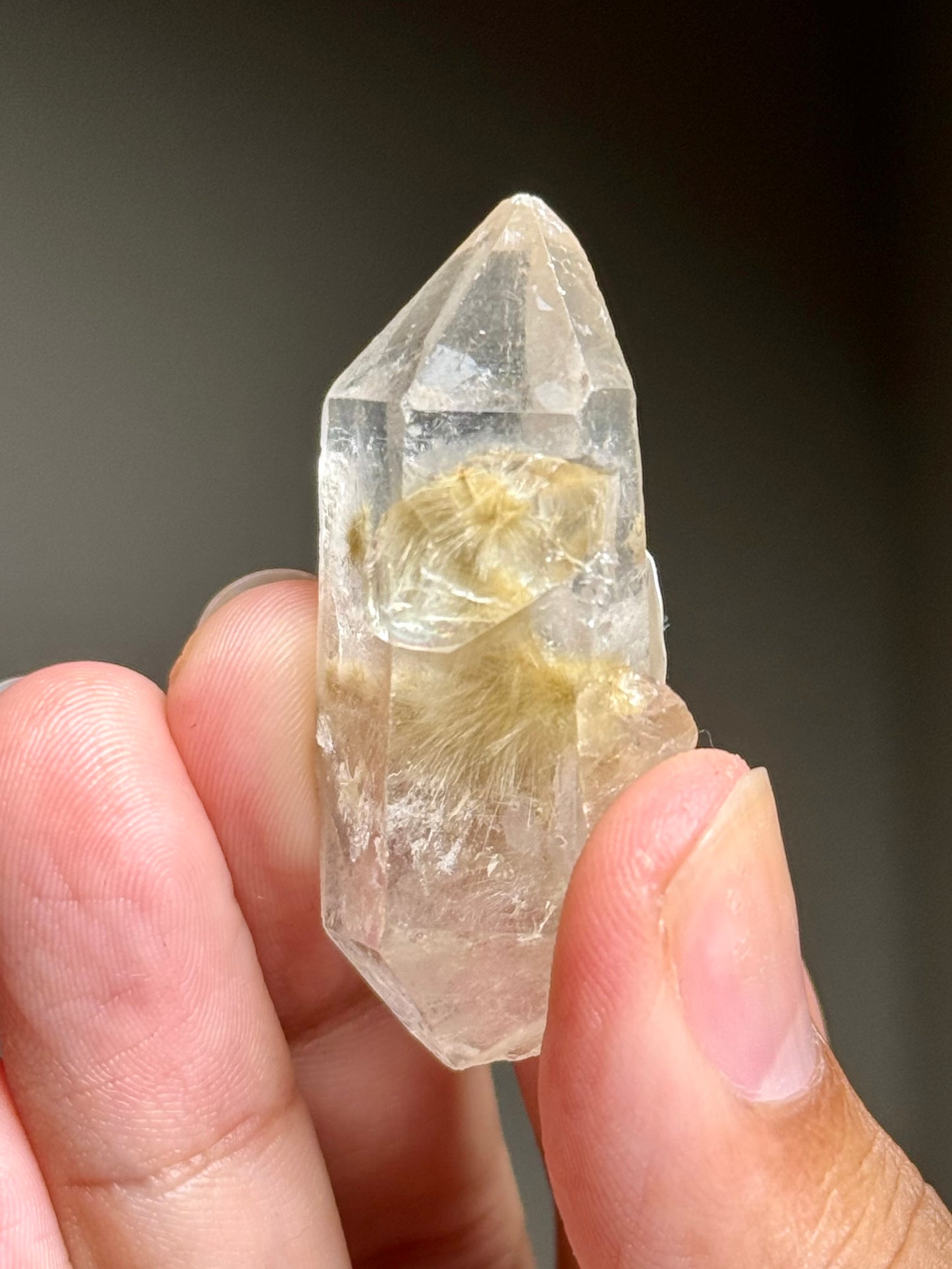 Dandelion Rutile in Quartz