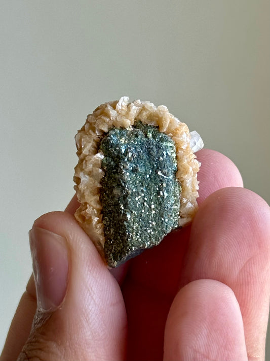 Quartz, Pyrite, Dolomite & Calcite