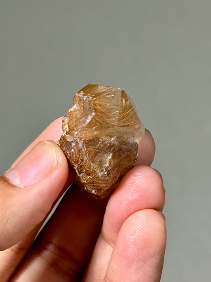 Semi-Polished Himalayan Quartz with Rutile